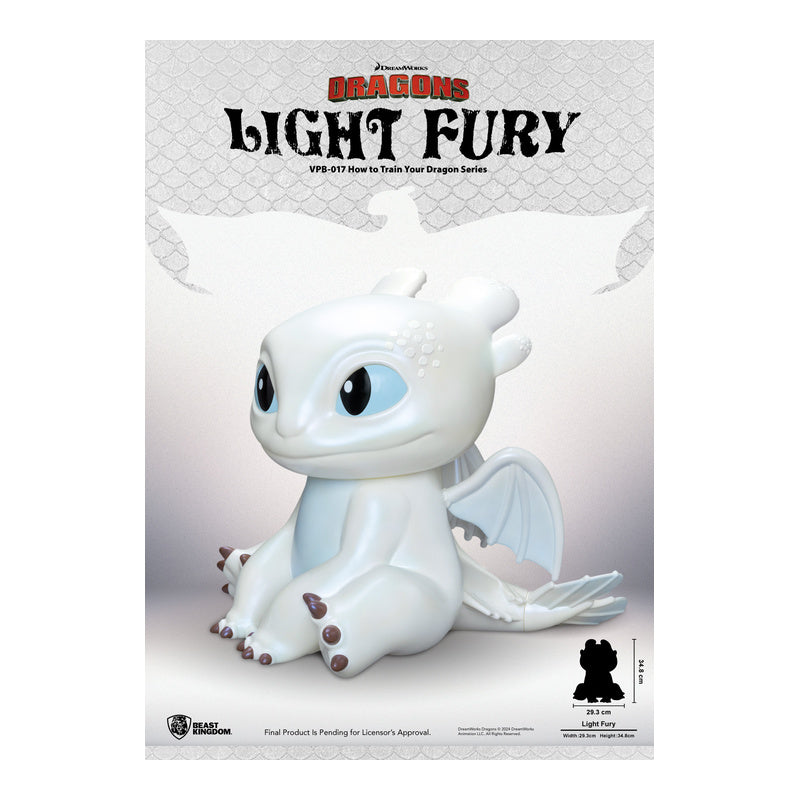 Piggy Bank Vinyl Large How to Train Your Dragon Light Fury