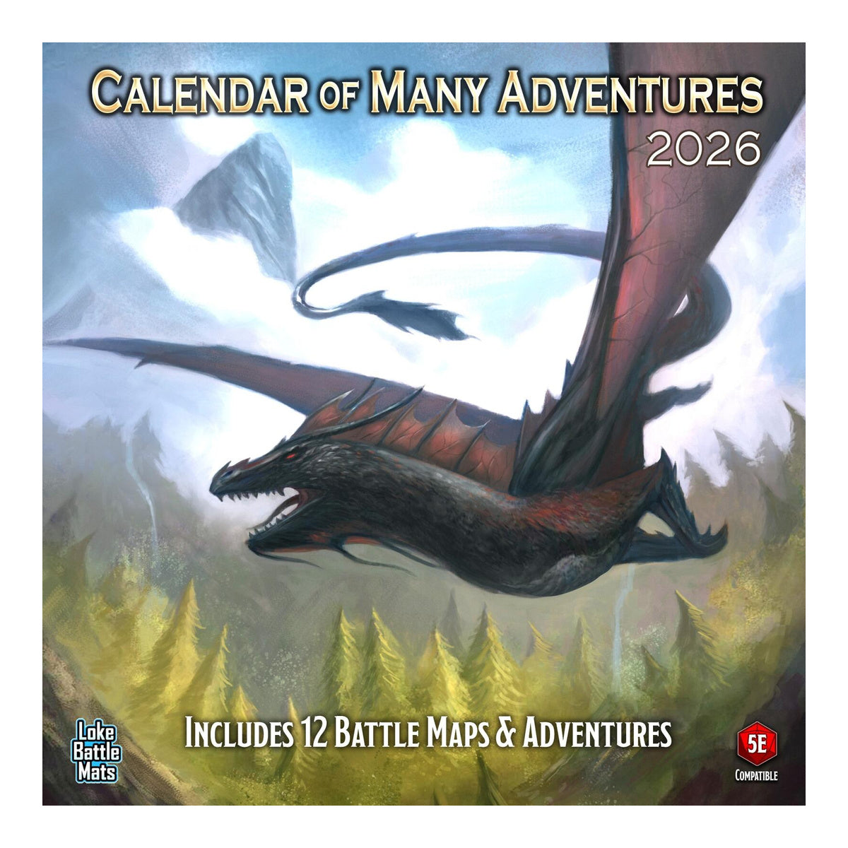 Calendar of Many Adventures 2026 Role Playing Book