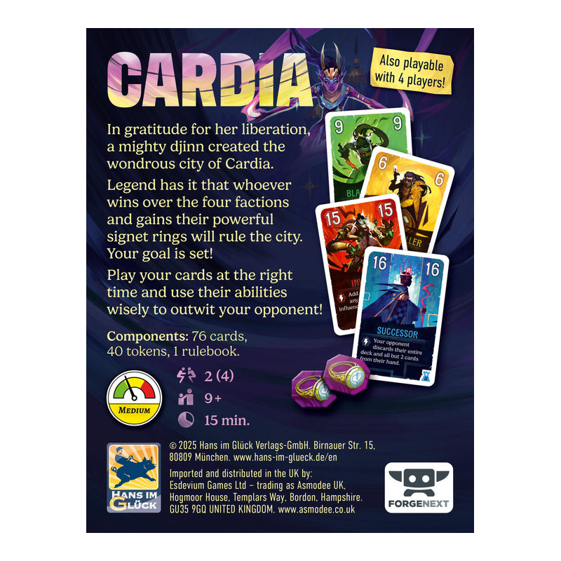Duel for Cardia Board Game