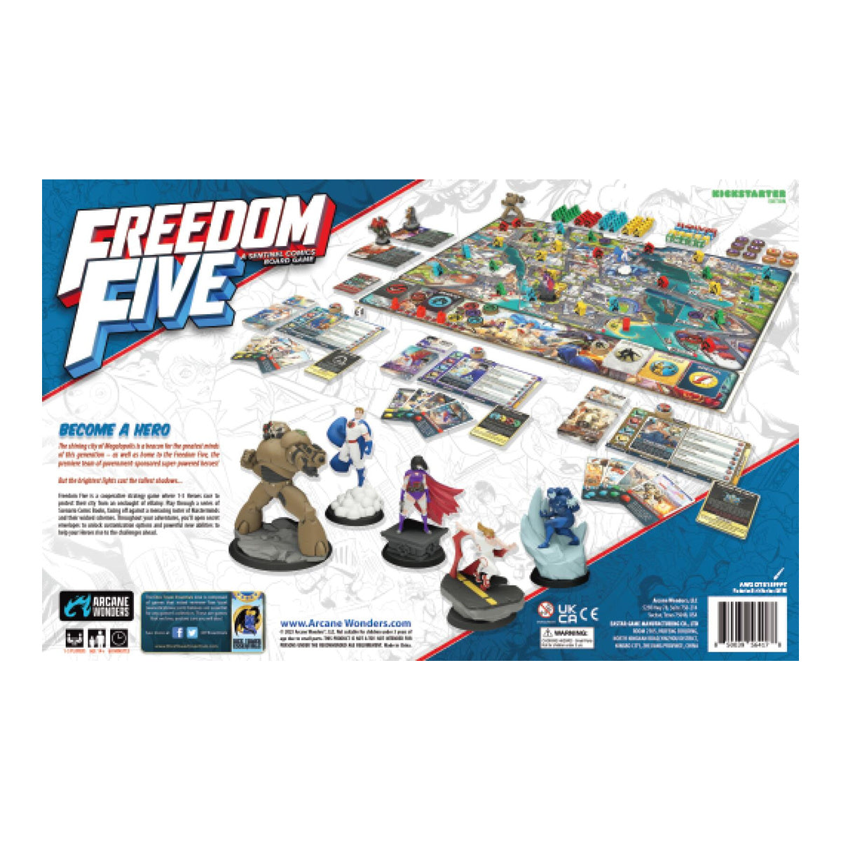Freedom Five Prepackage Box 1 Painted Board Game