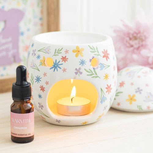 Spring Floral Egg Oil Burner and Wax Warmer