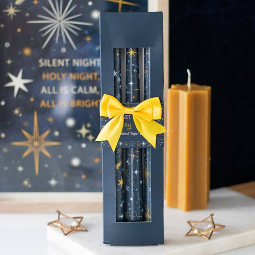 Starry Night Taper Candles (Set of 3)