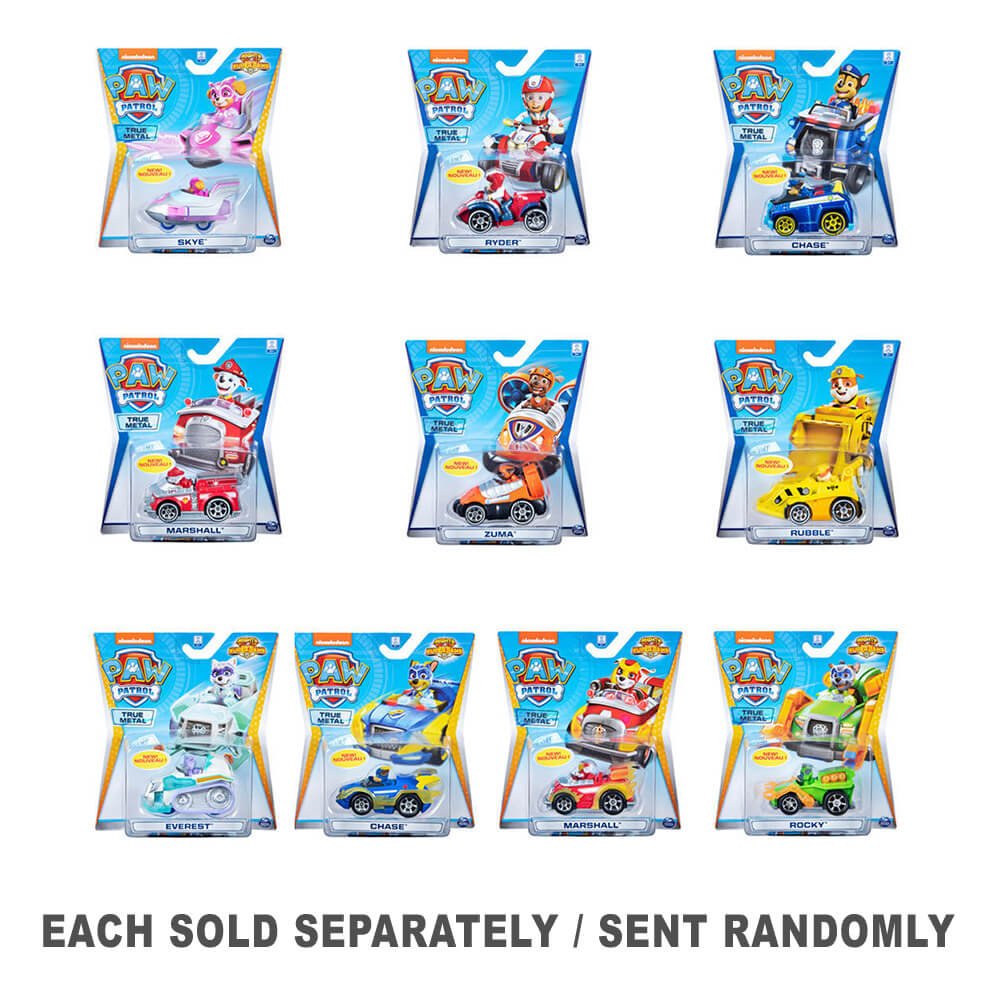 Paw Patrol True Metal Diecast Vehicle (1pc Random Style)