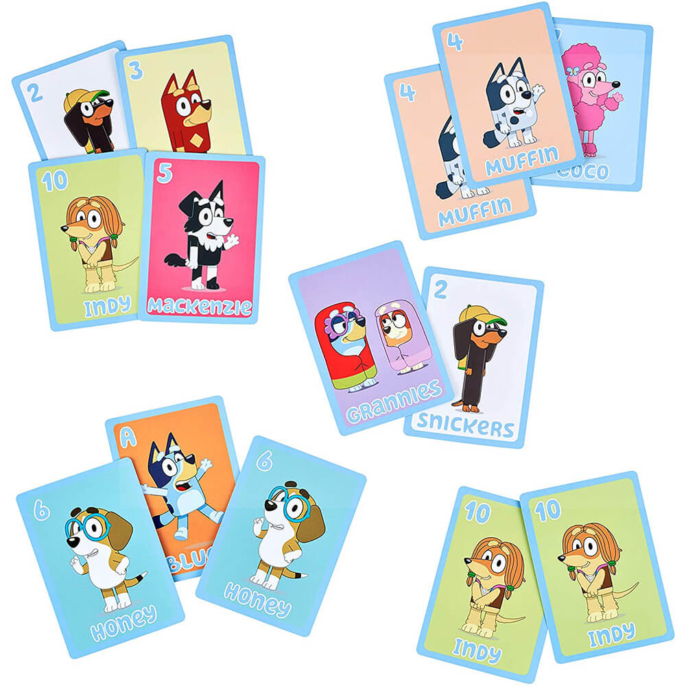 Bluey 5 in 1 Card Game