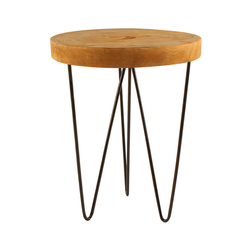 Banyan Wood Side Table (35x45cm)