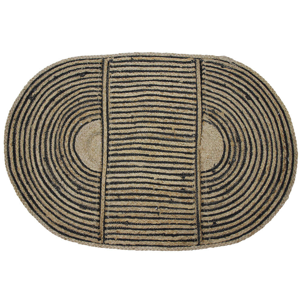 Kaelan Jute Cotton Braided Rug (90x60cm)