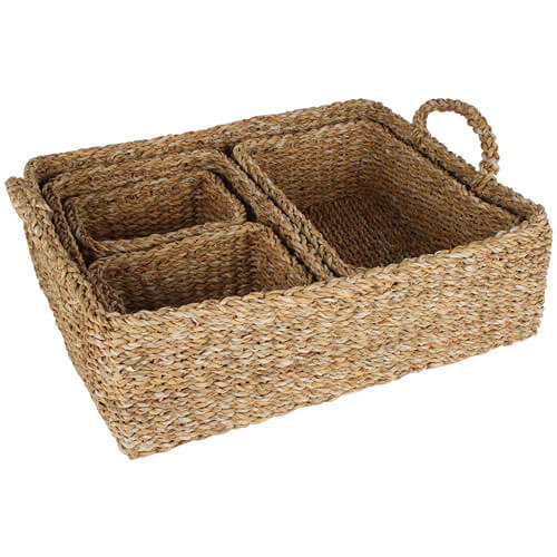 Lennox Tray Baskets Set of 3 (50x40x15cm)