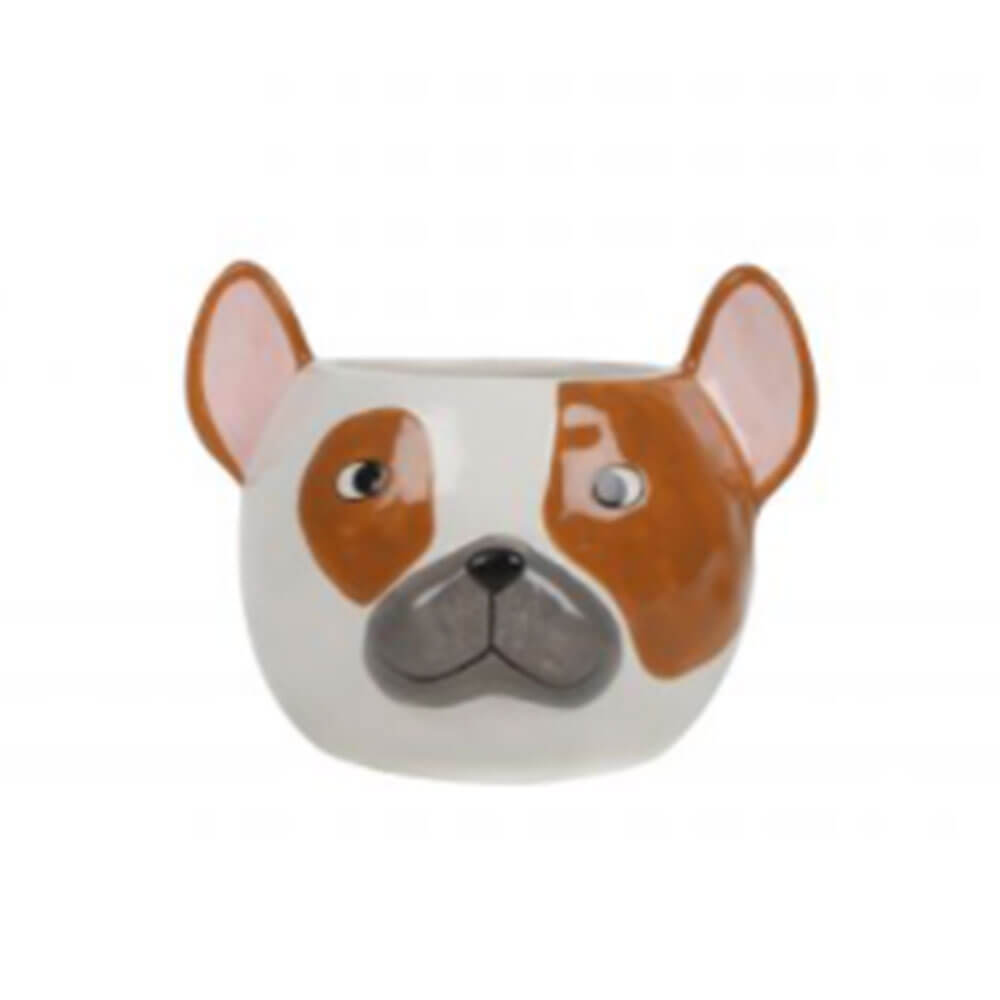 French Bulldog Dolomite Planter Pot