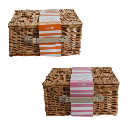 Hamptons Willow Picnic Basket (40x28x20cm)