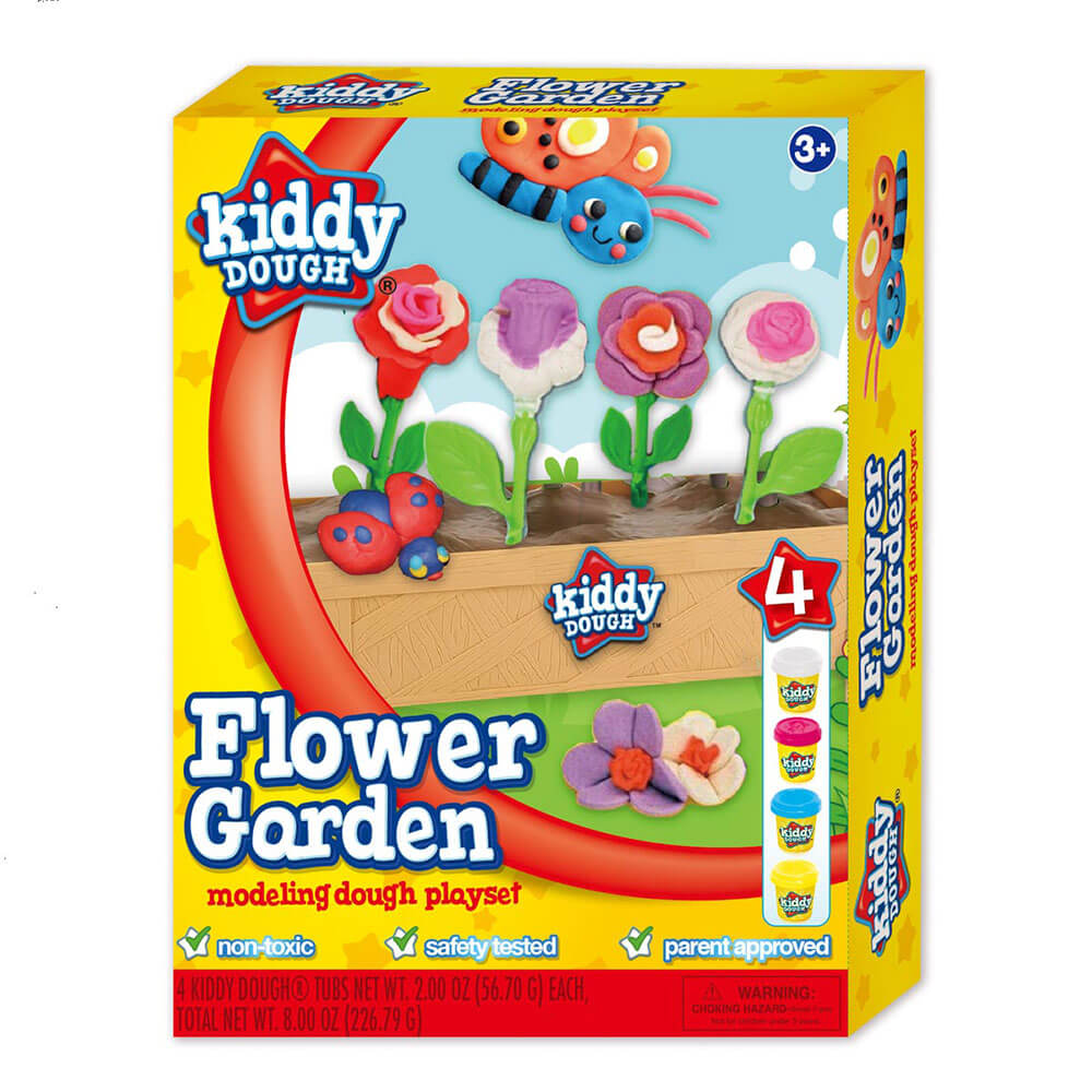 Kiddy Dough Flower Garden Modeling Dough Play Set