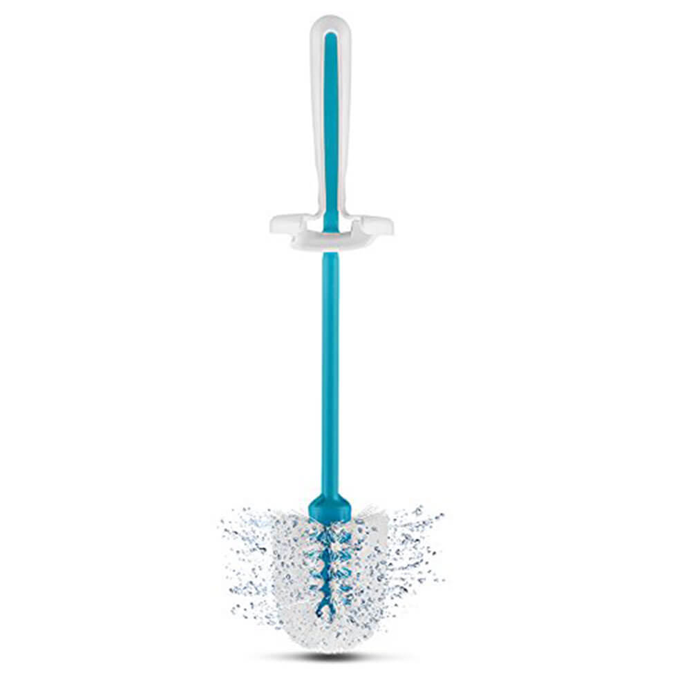 Spindry Toilet Brush (White & Blue)