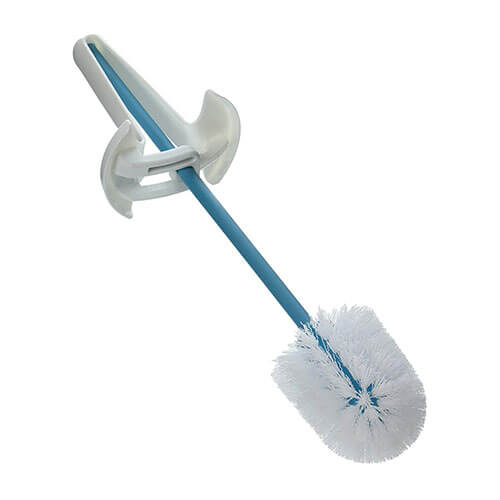 Spindry Toilet Brush (White & Blue)