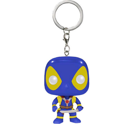 Deadpool Blue & Yellow US Pocket Pop! Keychain
