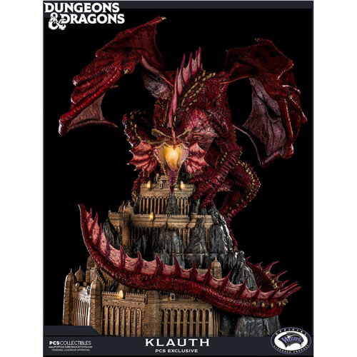 Dungeons & Dragons Klauth Red Dragon Statue