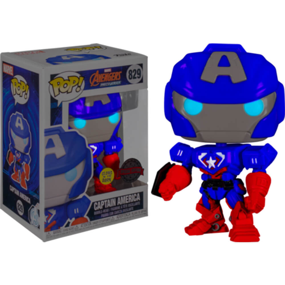 Captain America Marvel Mech Glow US Exclusive Pop! Vinyl