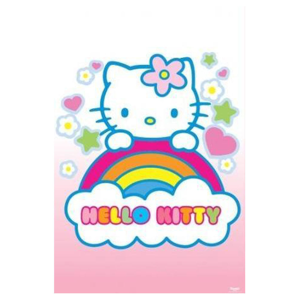 Hello Kitty Rainbow Poster