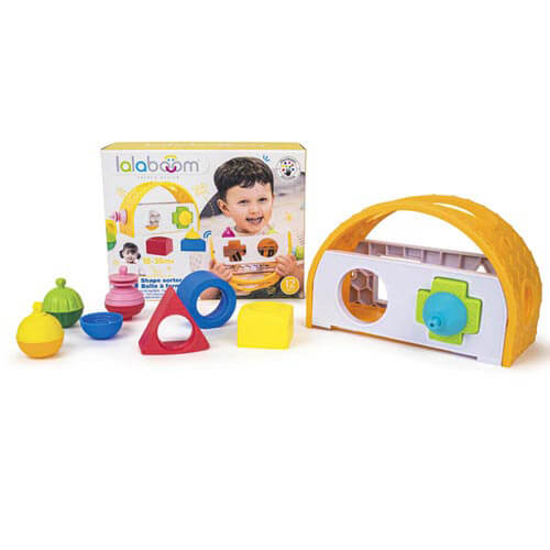 Lalaboom Shape Sorter and 8 pcs Beads