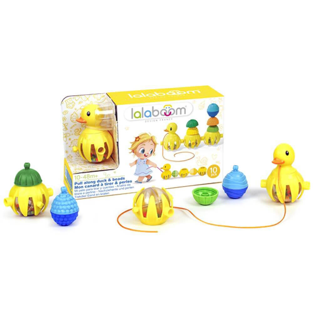 Lalaboom Pull Along Duck 25cm