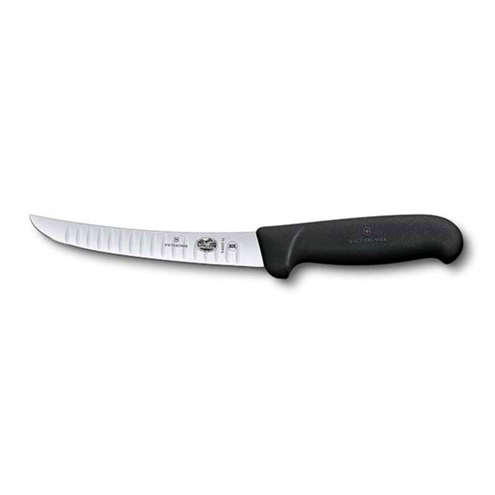 Victorinox Curved Fluted Blade Fibrox Boning Knife 15cm