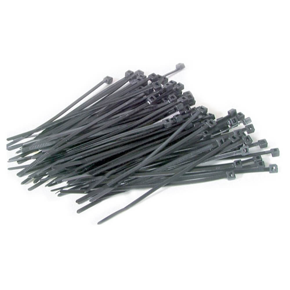 200x3.2mm Black Cable Tie 15 Pieces Pack