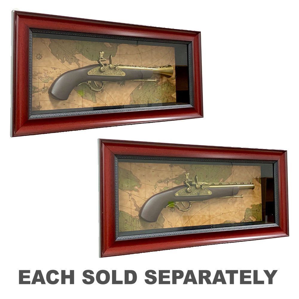 Vintage Dueling Gun in a Frame Wall Decoration