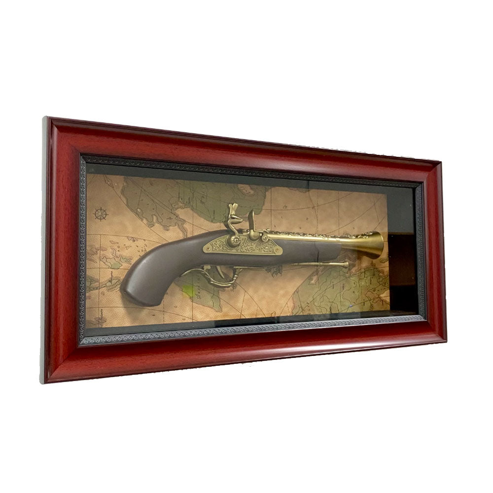 Vintage Dueling Gun in a Frame Wall Decoration