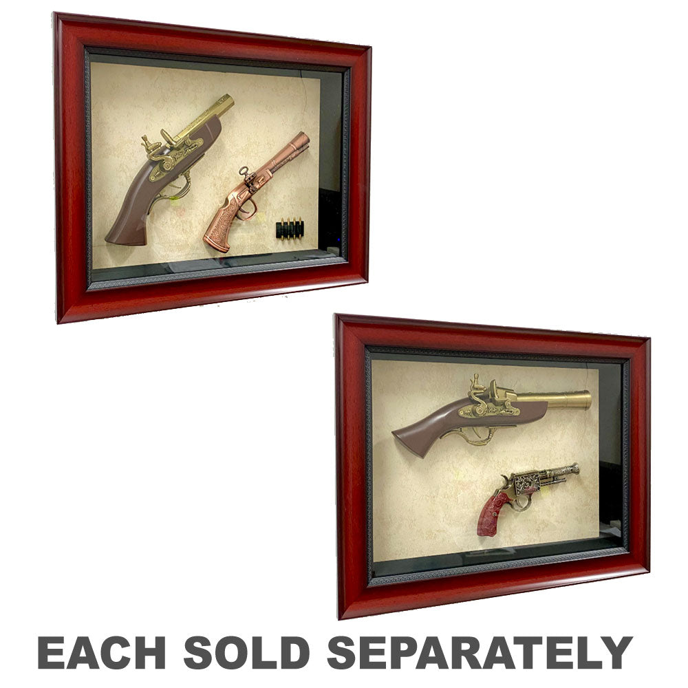 Vintage Guns in a Frame Wall Decoration (Set of 2)