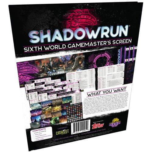 Shadowrun Sixth World Role Playing Game GM Screen