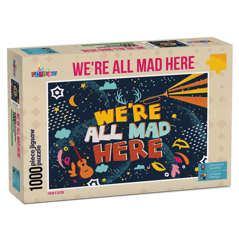 Funbox Puzzle Were All Mad Here Puzzle (1000 pieces)