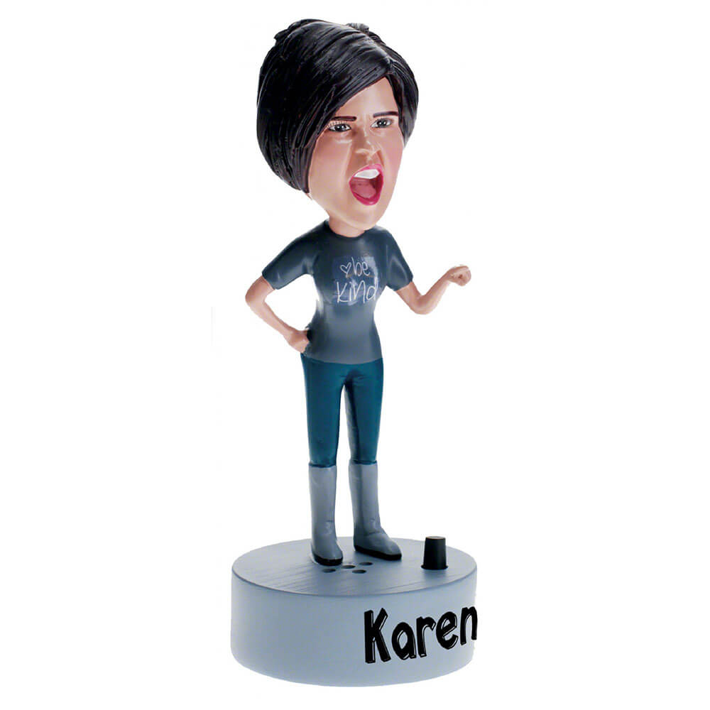 Talking Karen Bobblehead