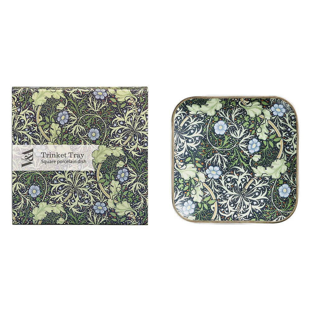 V&A Square Trinket Tray (Seaweed)