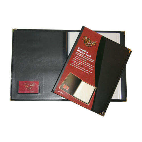 Waterville Executive Display Book A4 (Black)