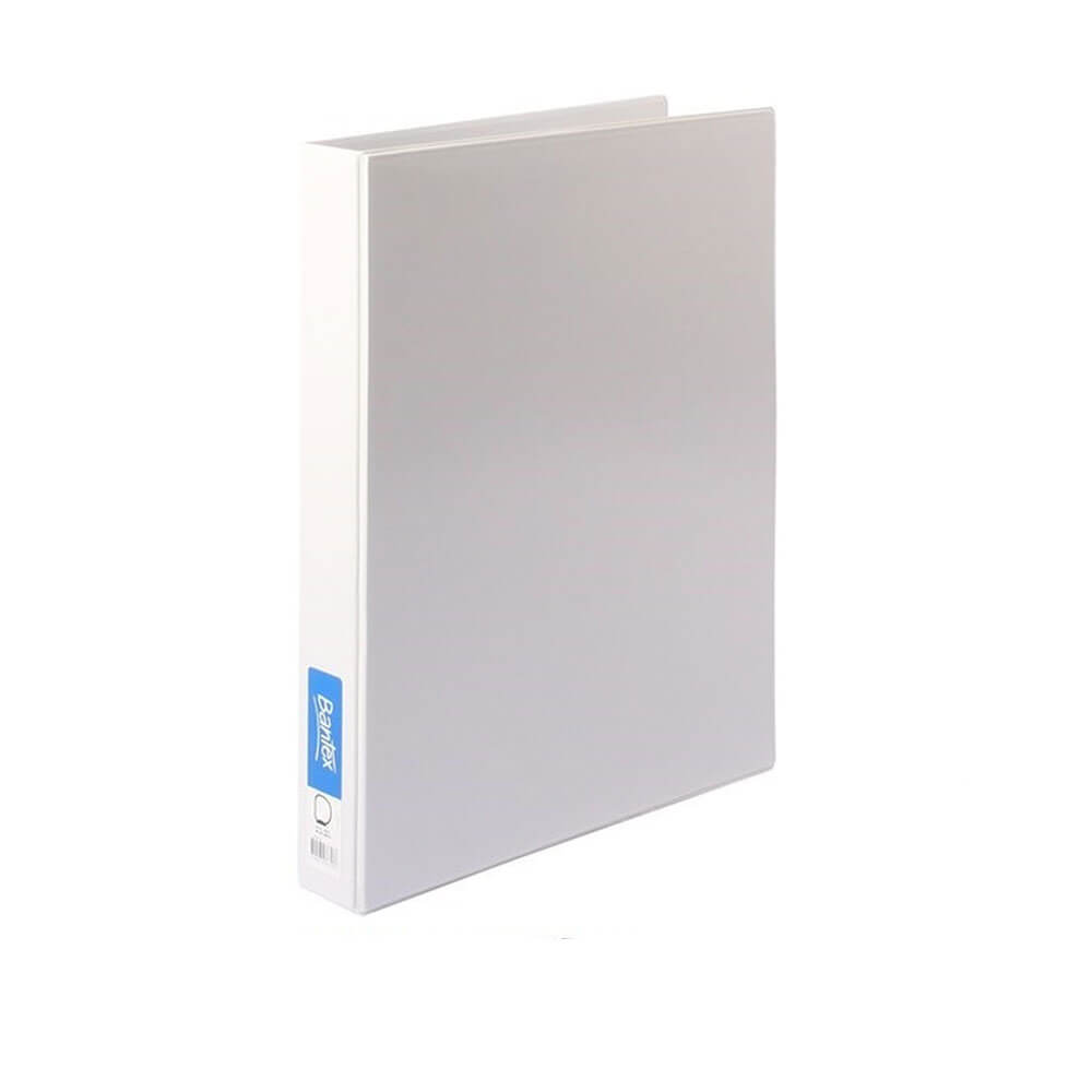 Bantex 4 D-Ring Insert Binder White 38mm A3