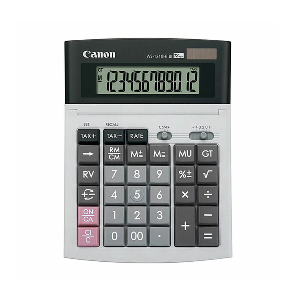 Canon Desktop Dual Power Calculator (WS1210TIII)