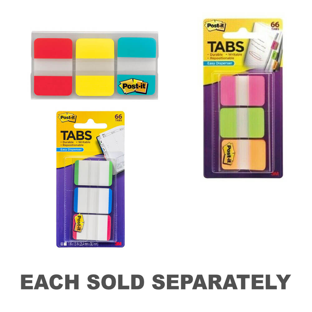 Post-it File Tabs 66pk