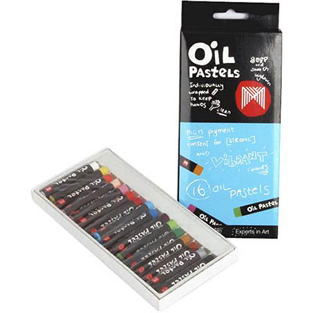 Micador Oil Pastels Small 16pk (Assorted Colours)